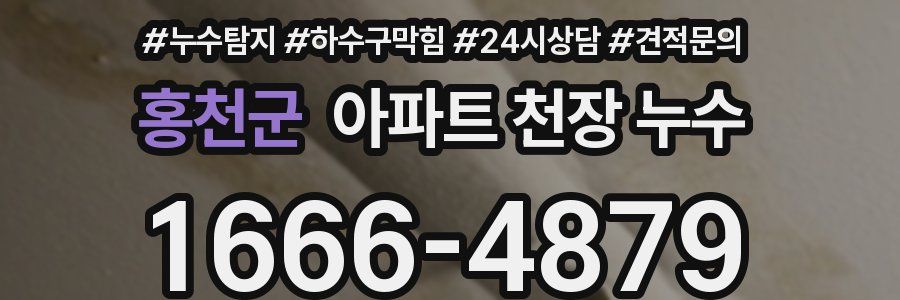 홍천군 아파트 천장 누수
