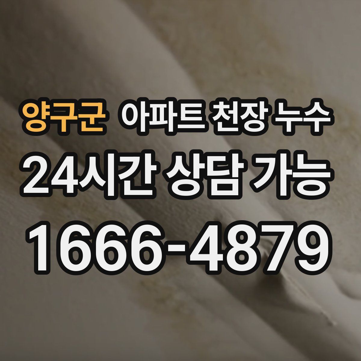 양구군 아파트 천장 누수