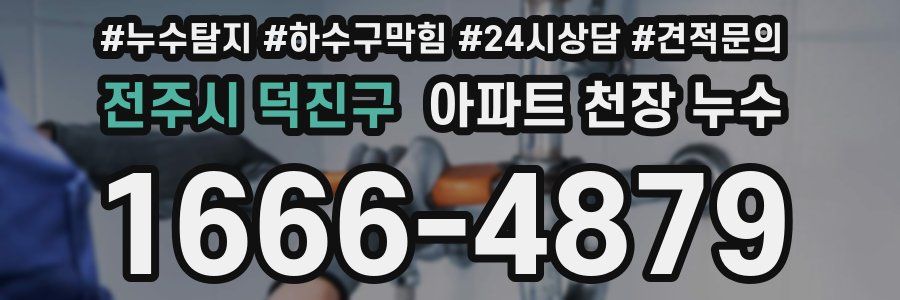 전주시 덕진구 아파트 천장 누수