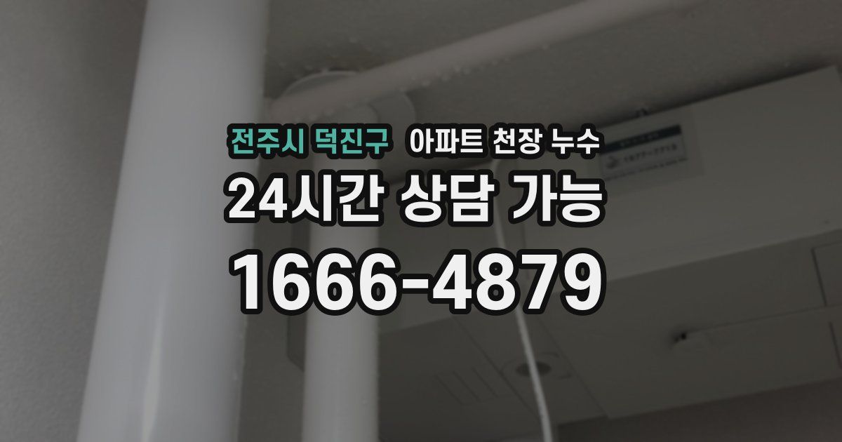 전주시 덕진구 아파트 천장 누수