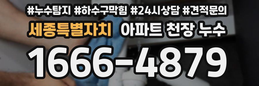 세종특별자치 아파트 천장 누수