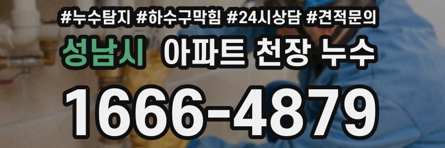 성남시 아파트 천장 누수