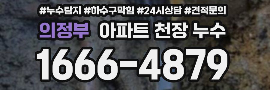의정부 아파트 천장 누수