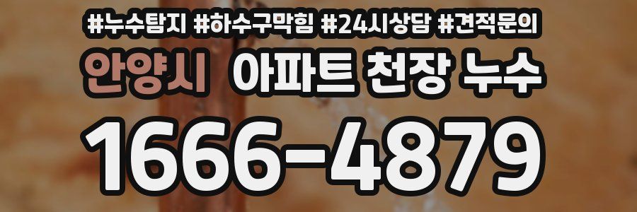 안양시 아파트 천장 누수