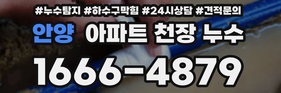 안양 아파트 천장 누수