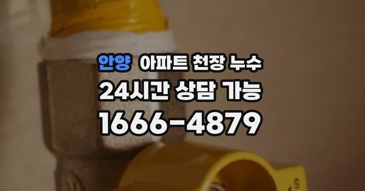 안양 아파트 천장 누수