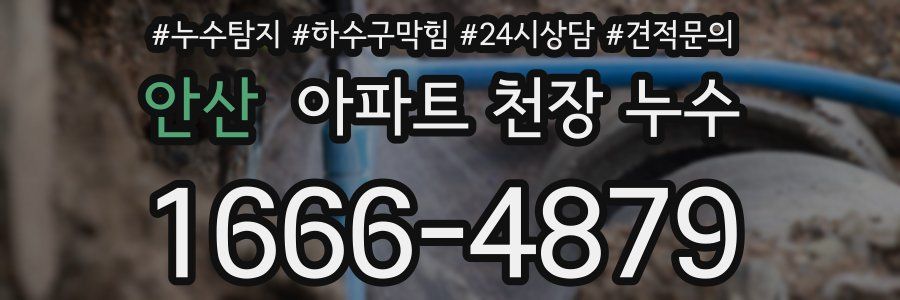 안산 아파트 천장 누수