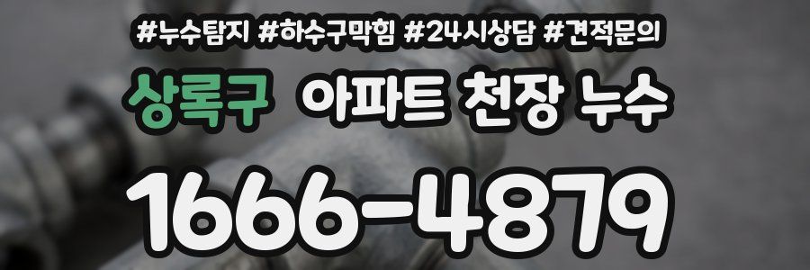 상록구 아파트 천장 누수