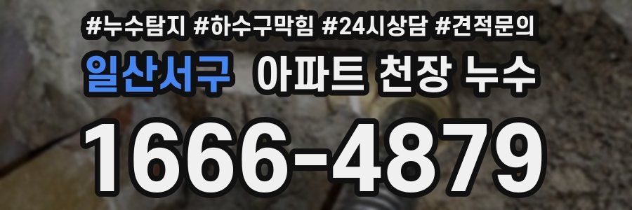 일산서구 아파트 천장 누수