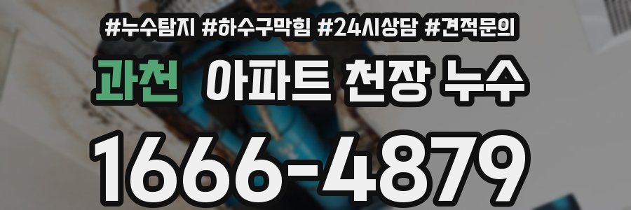 과천 아파트 천장 누수