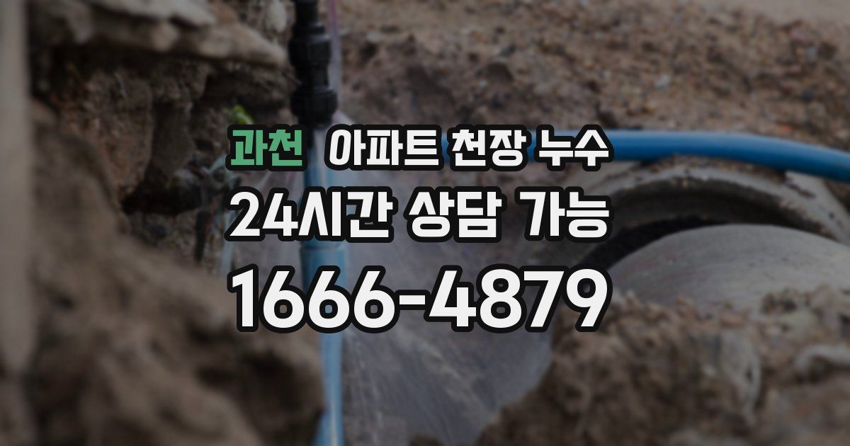 과천 아파트 천장 누수