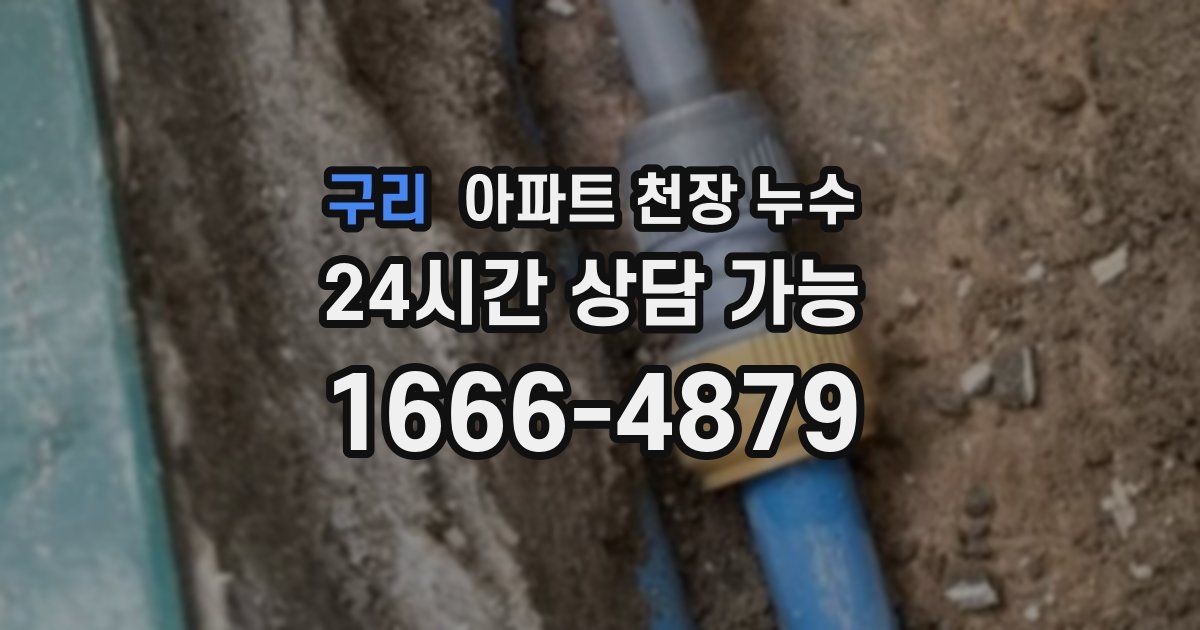 구리 아파트 천장 누수