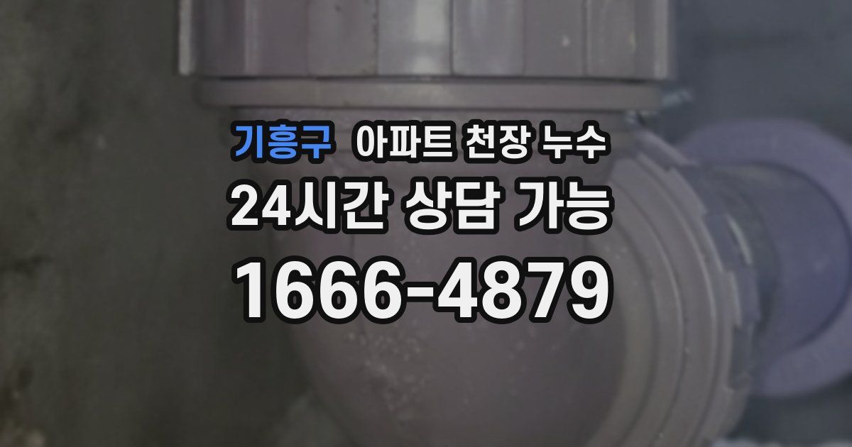 기흥구 아파트 천장 누수
