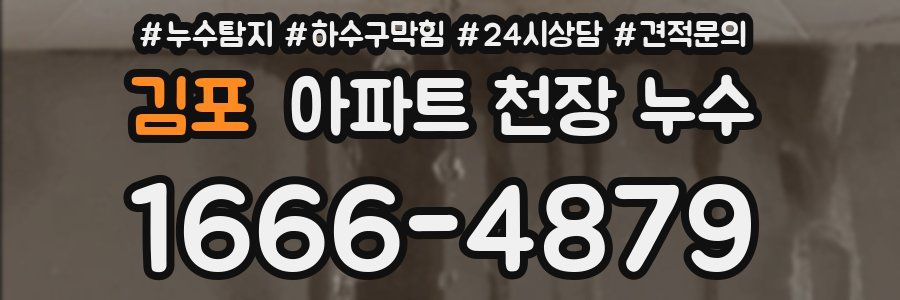 김포 아파트 천장 누수