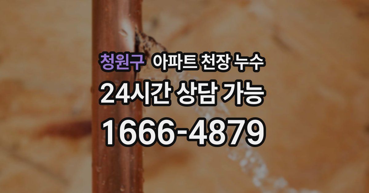 청원구 아파트 천장 누수