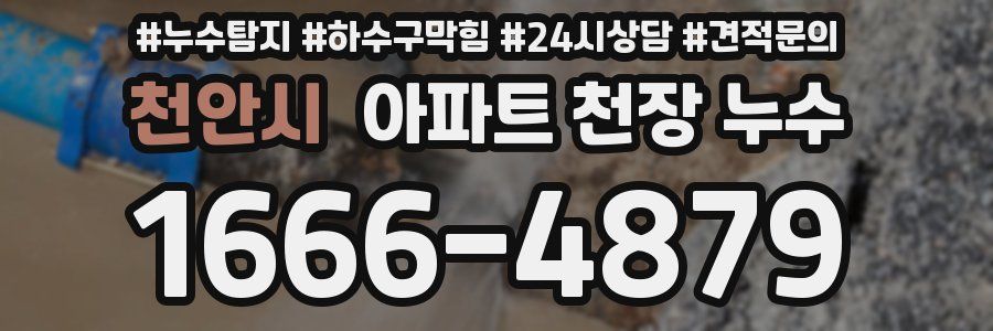 천안시 아파트 천장 누수