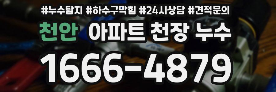 천안 아파트 천장 누수