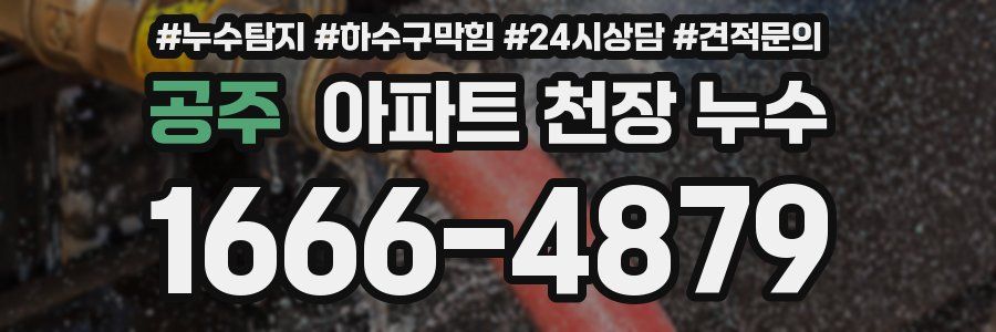 공주 아파트 천장 누수