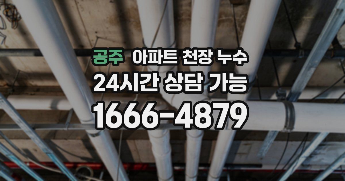 공주 아파트 천장 누수