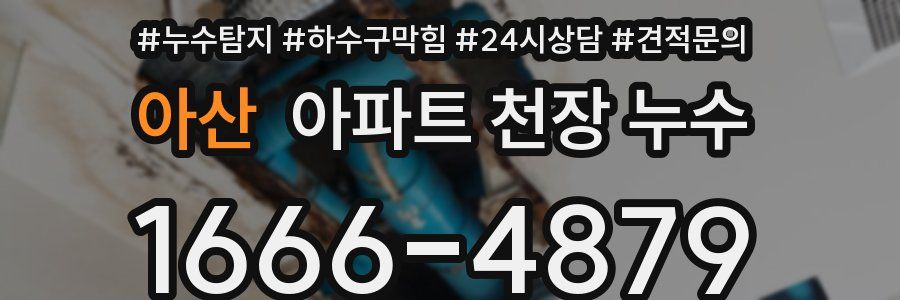 아산 아파트 천장 누수