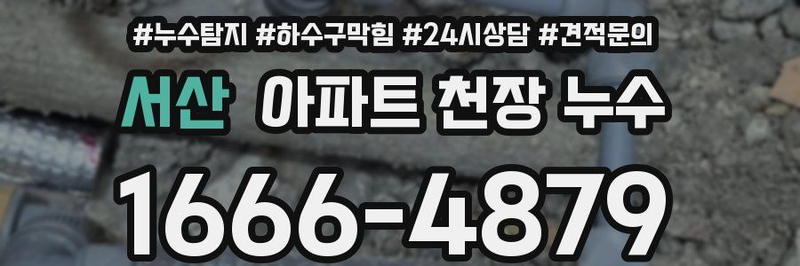 서산 아파트 천장 누수