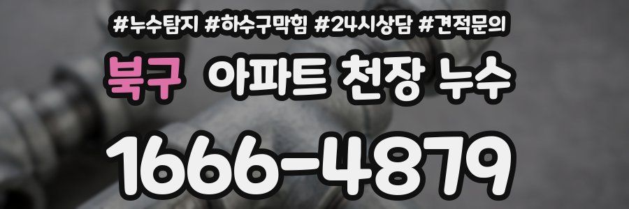북구 아파트 천장 누수
