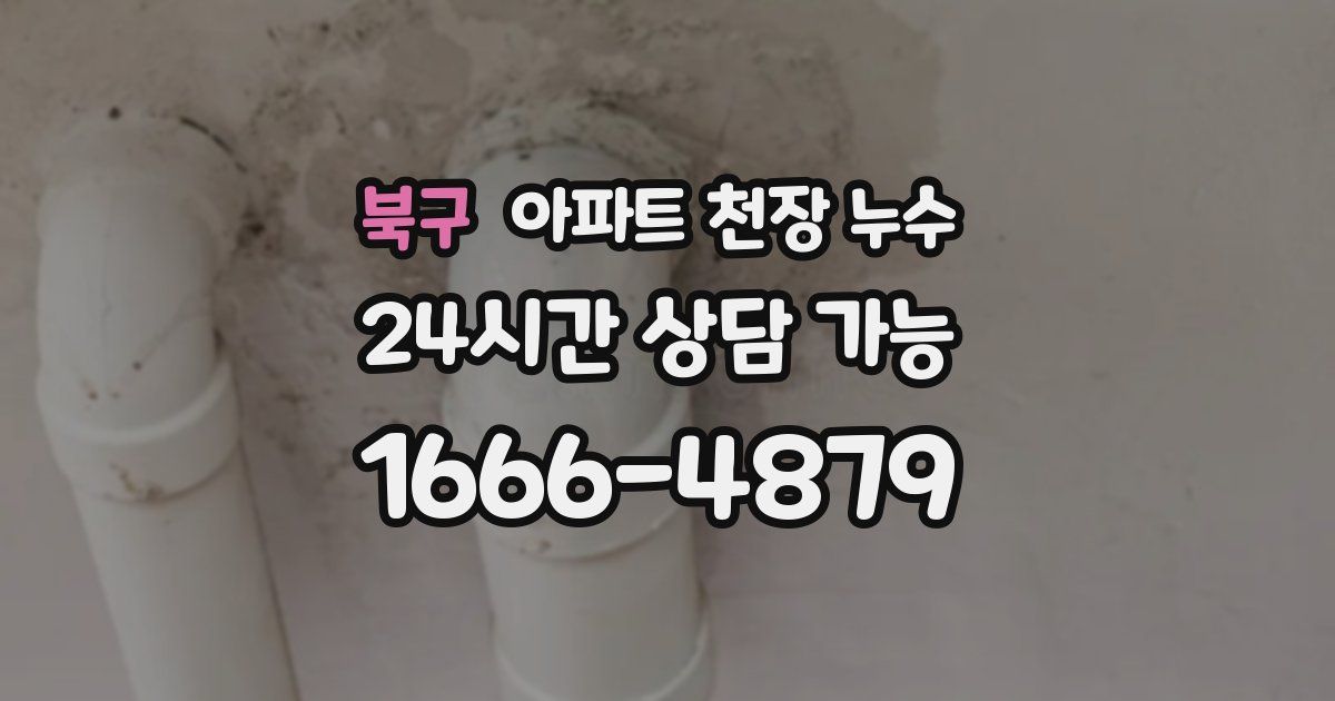 북구 아파트 천장 누수