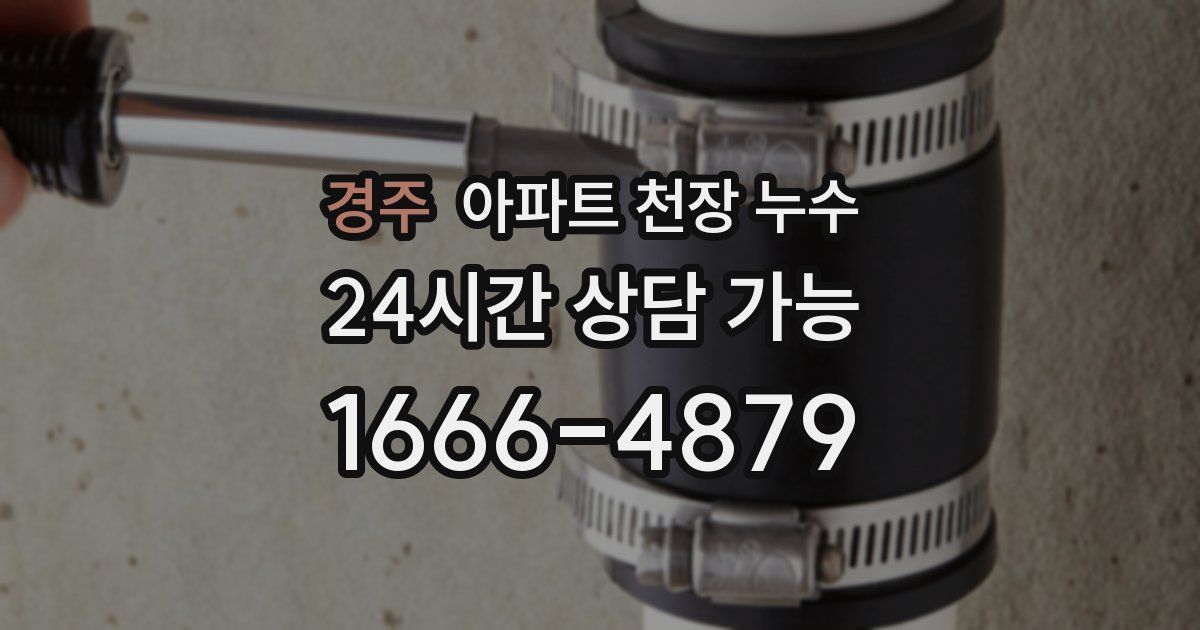경주 아파트 천장 누수