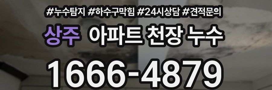 상주 아파트 천장 누수