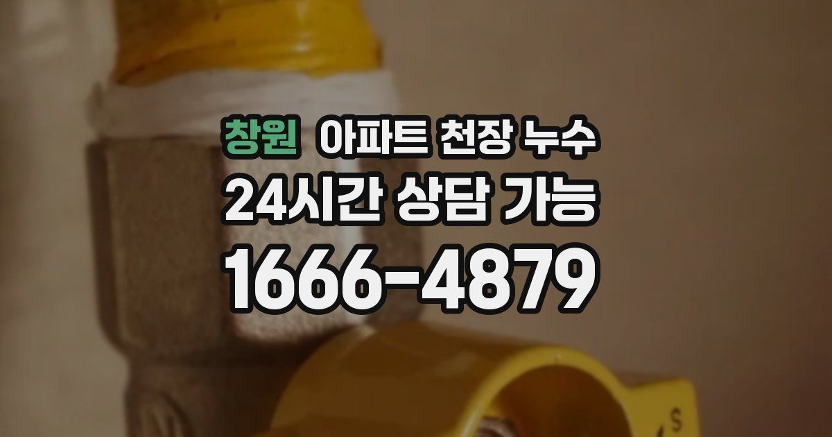 창원 아파트 천장 누수