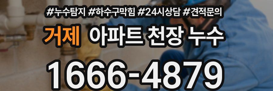 거제 아파트 천장 누수