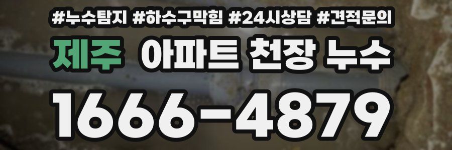 제주 아파트 천장 누수