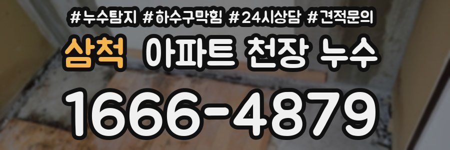 삼척 아파트 천장 누수