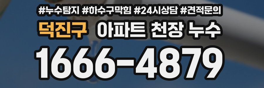 덕진구 아파트 천장 누수