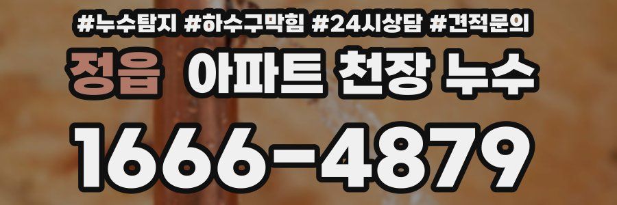 정읍 아파트 천장 누수