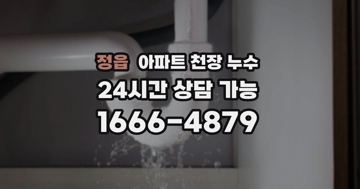 정읍 아파트 천장 누수