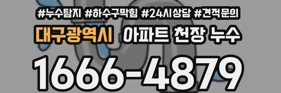 대구광역시 아파트 천장 누수