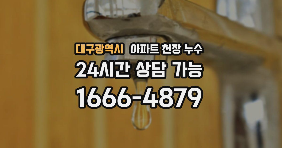 대구광역시 아파트 천장 누수