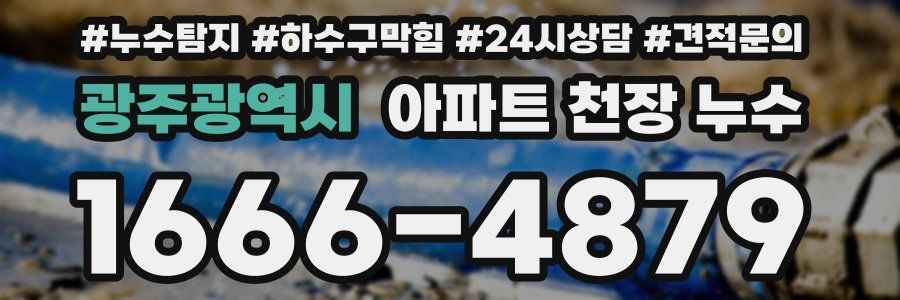 광주광역시 아파트 천장 누수