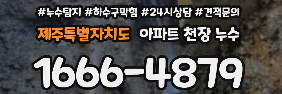 제주특별자치도 아파트 천장 누수