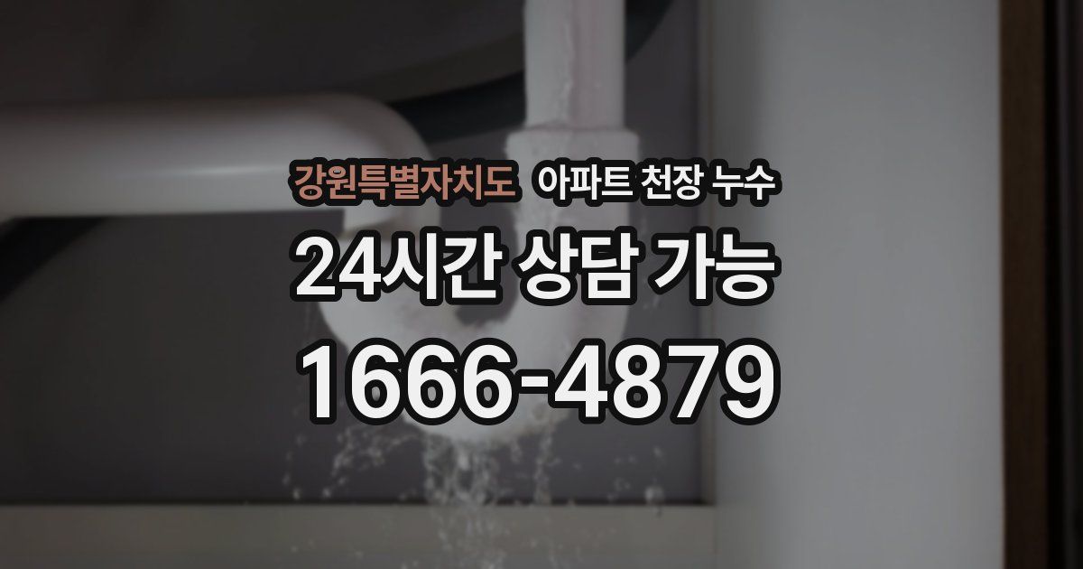 강원특별자치도 아파트 천장 누수