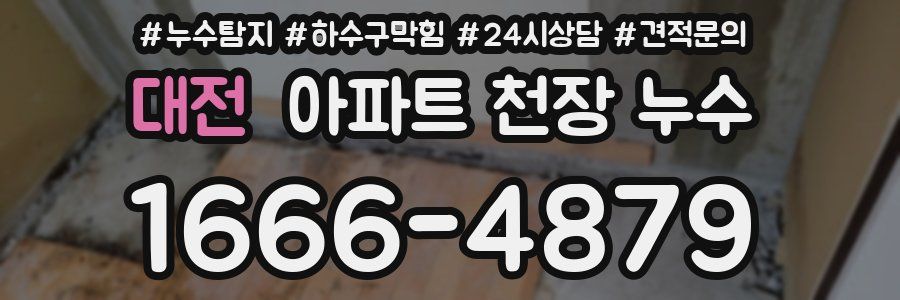 대전 아파트 천장 누수