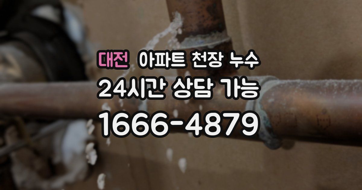 대전 아파트 천장 누수