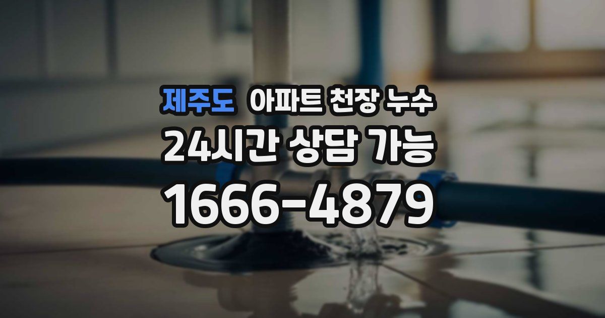 제주도 아파트 천장 누수