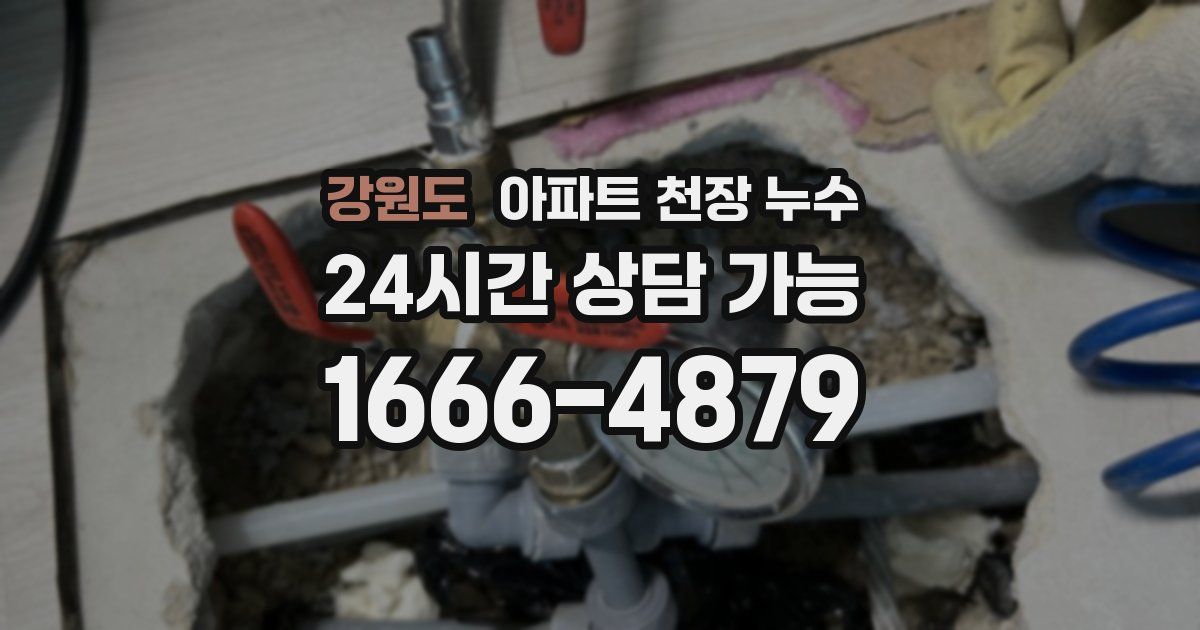 강원도 아파트 천장 누수