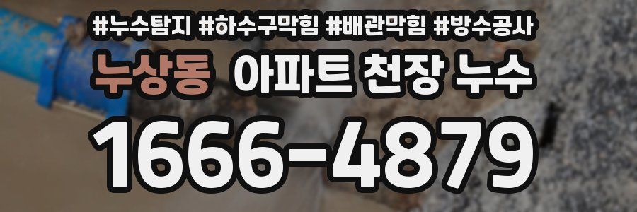 누상동 아파트 천장 누수