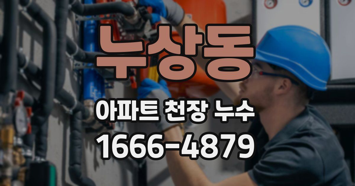 누상동 아파트 천장 누수