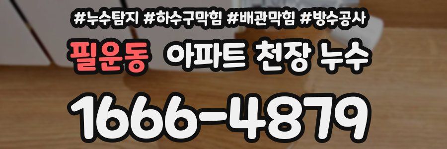 필운동 아파트 천장 누수