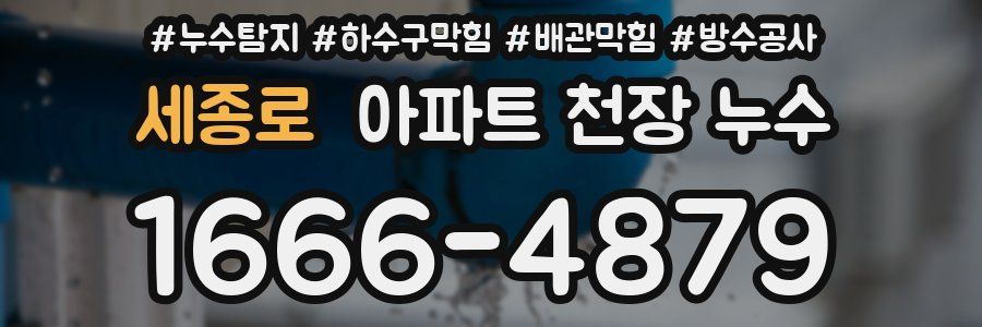 세종로 아파트 천장 누수