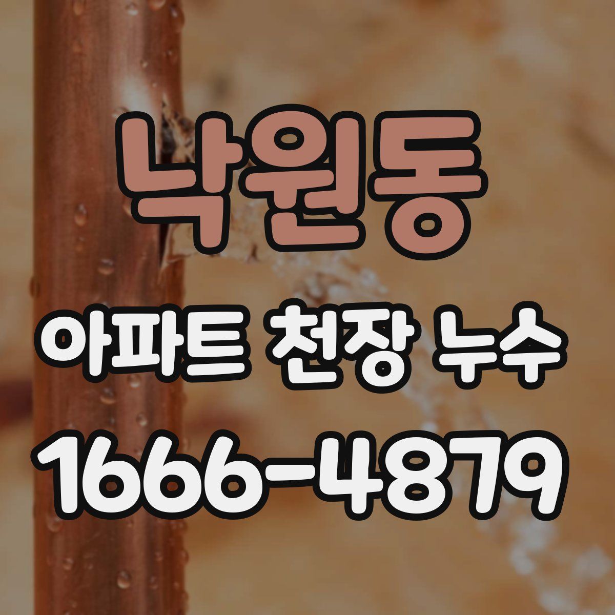 낙원동 아파트 천장 누수